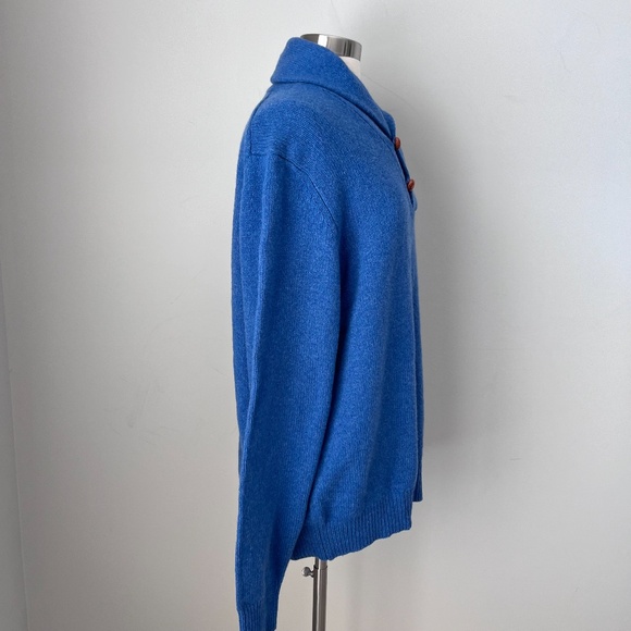 NEW J McLaughlin Men’s Shawl Collar Buttons Wool Blend Grandpa Pullover Sweater - Picture 13 of 16